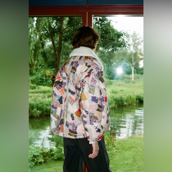 NWT $625 Sea Harlow Patchwork Puffer Jacket - Picture 5 of 16